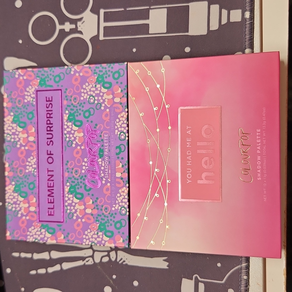 Colourpop Element of Surprise and You Had Me At Hello Palettes